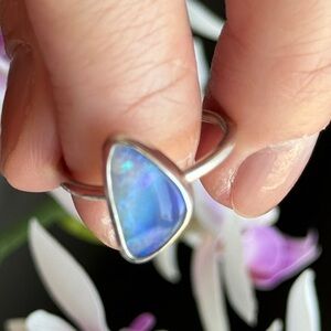 Australian opal ring size 7.